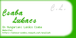 csaba lukacs business card